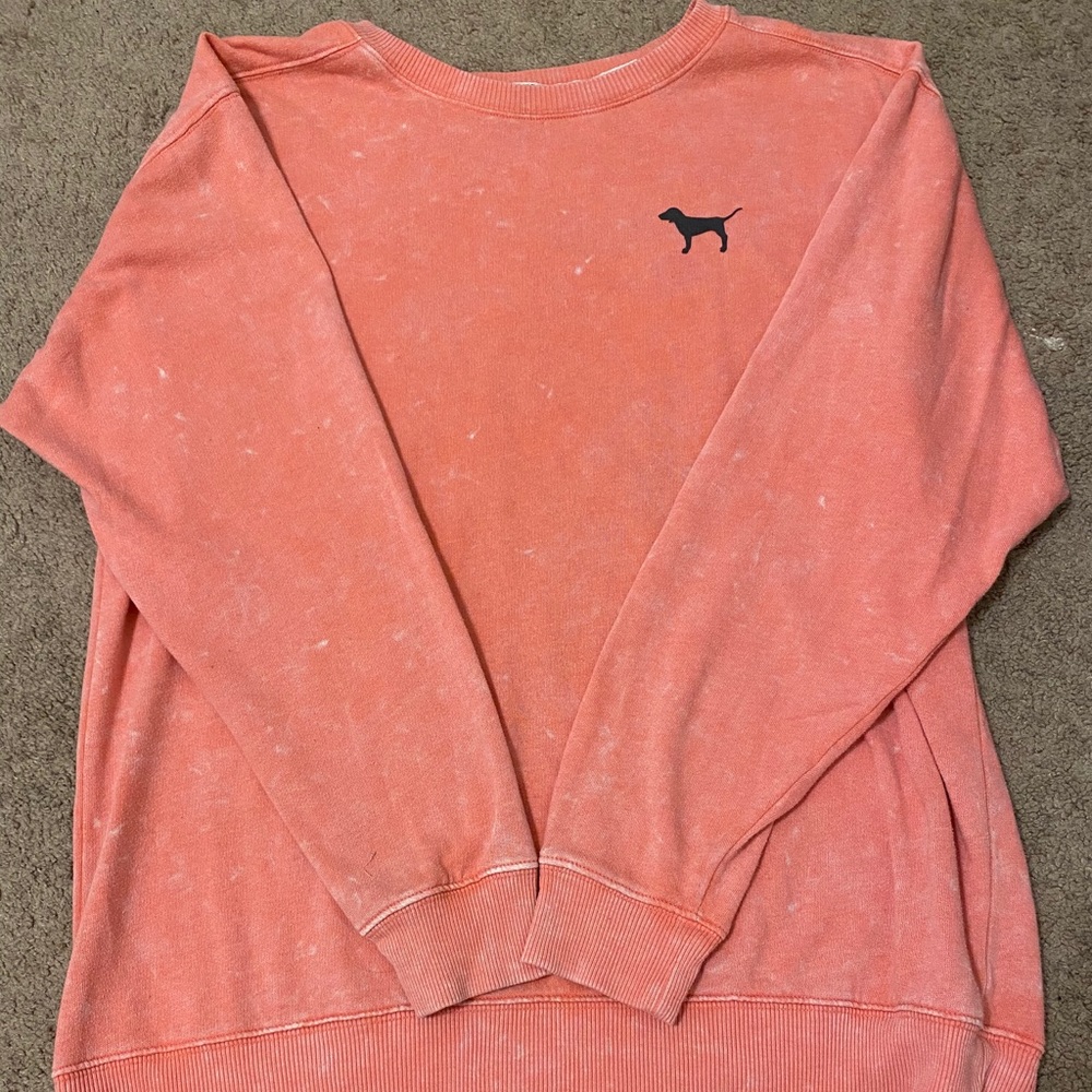 Victoria Secret Pink Speckled/Tiedye Crewneck